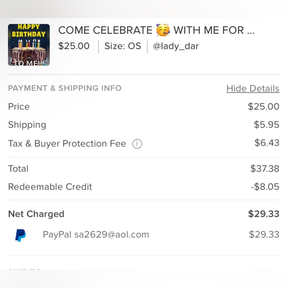 Lady dar purchase Sam